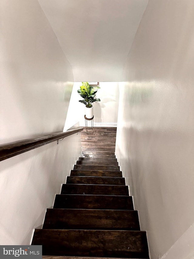 14427 Seneca Rd, Germantown, MD 20874 - stairway featuring wood finished floors