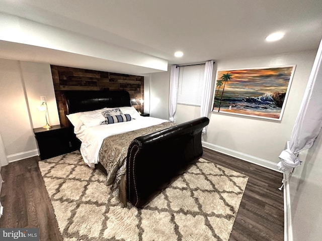 14427 Seneca Rd, Germantown, MD 20874 - bedroom with wood finished floors, baseboards, and recessed lighting