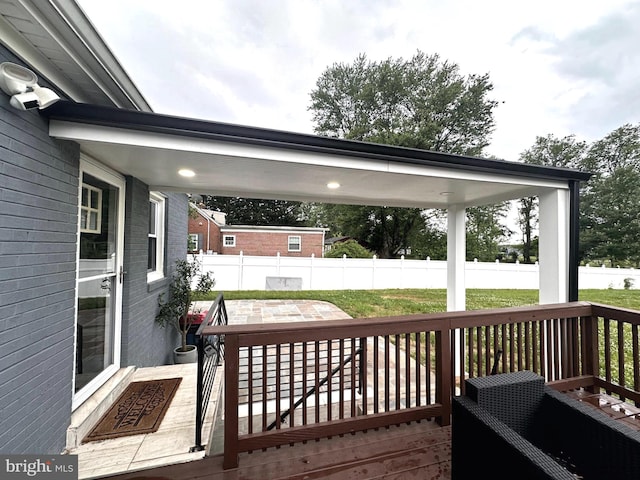 14427 Seneca Rd, Germantown, MD 20874 - view of wooden terrace