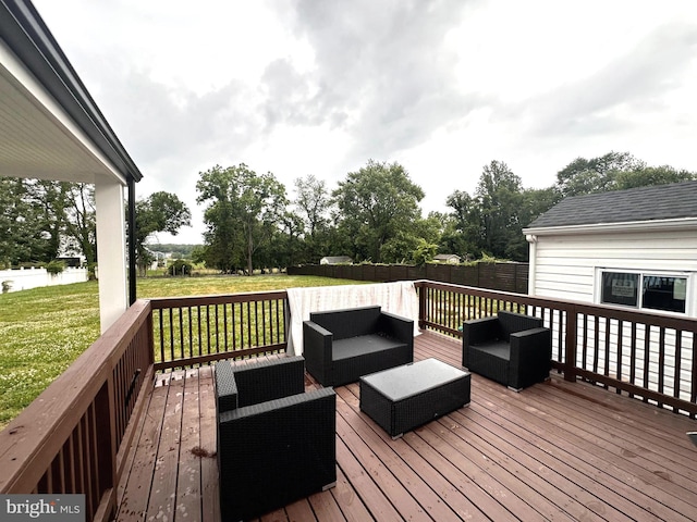 14427 Seneca Rd, Germantown, MD 20874 - wooden deck featuring an outdoor hangout area