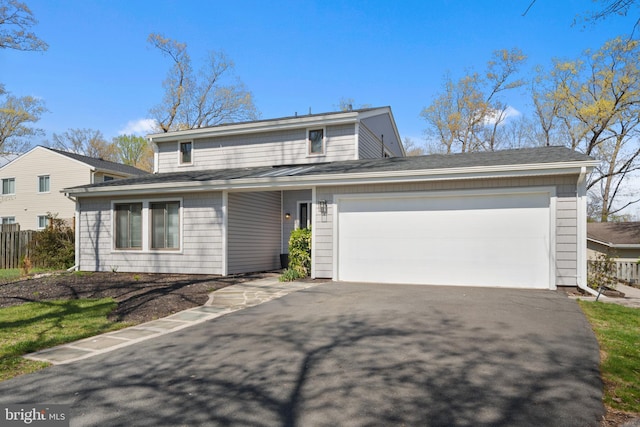 1513 Millikens Bend Rd, Herndon, VA 20170 - traditional-style house with driveway, an attached garage, and a shingled roof