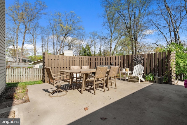 1513 Millikens Bend Rd, Herndon, VA 20170 - view of patio / terrace featuring outdoor dining area