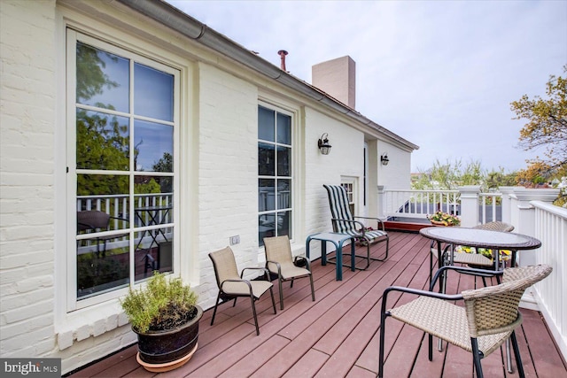 view of wooden terrace