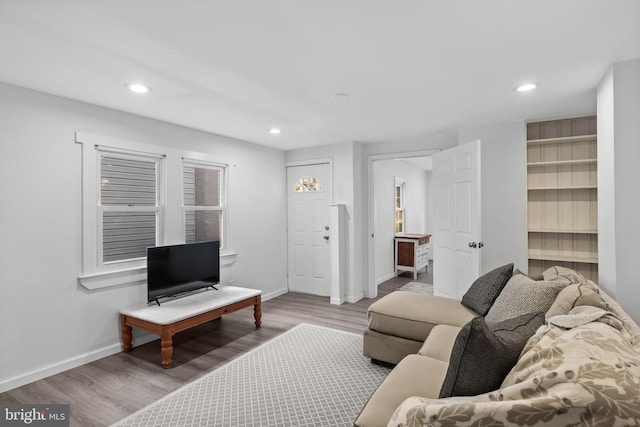 13 Mary St, Pemberton, NJ 08068 - living area featuring wood finished floors and recessed lighting