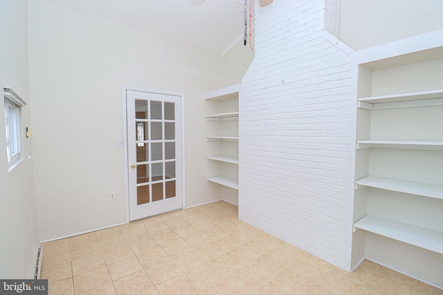 827 Crothers Ln, Rockville, MD 20852 - walk in closet with a baseboard heating unit and a ceiling fan