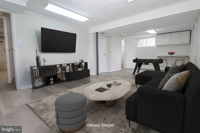 827 Crothers Ln, Rockville, MD 20852 - living area with wood finished floors