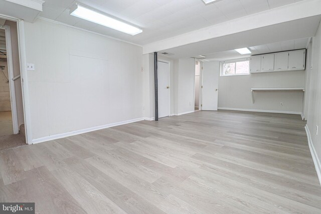 827 Crothers Ln, Rockville, MD 20852 - basement featuring baseboards and light wood finished floors