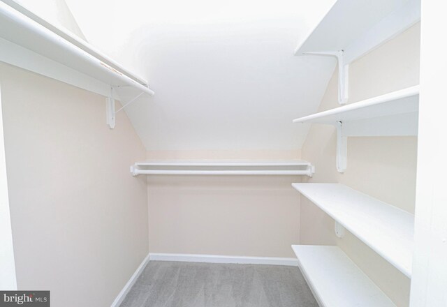 827 Crothers Ln, Rockville, MD 20852 - spacious closet with carpet floors and vaulted ceiling