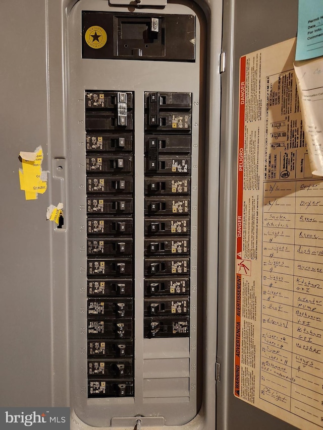 utility room featuring electric panel