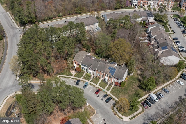 aerial view featuring a residential view