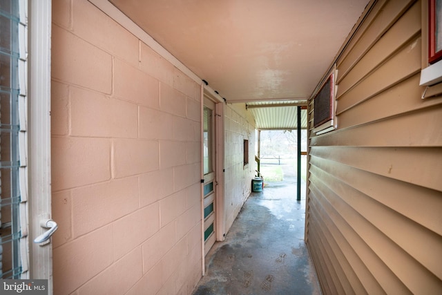 139 Kimport Ave, Boalsburg, PA 16827 - corridor featuring concrete floors and concrete block wall