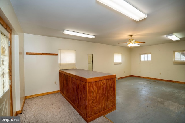 139 Kimport Ave, Boalsburg, PA 16827 - below grade area with baseboards and a ceiling fan