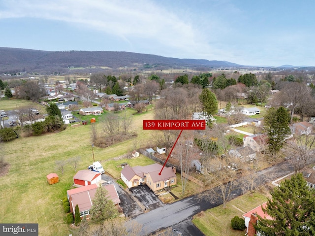 139 Kimport Ave, Boalsburg, PA 16827 - aerial perspective of suburban area featuring a mountainous background