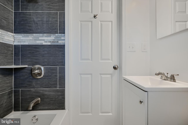 full bathroom with vanity