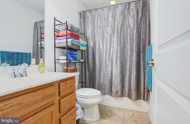 904 Emerson Ct, Clementon, NJ 08021 - full bath with toilet, shower / bath combo, and vanity