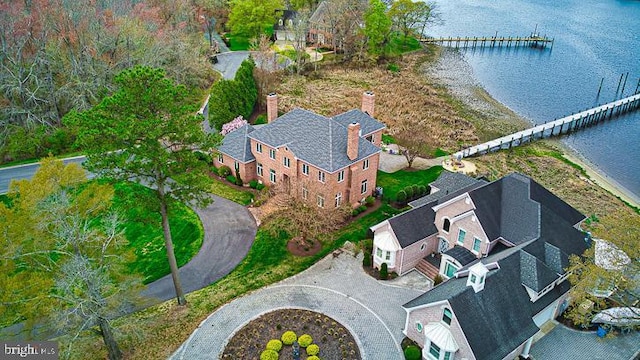 712 Riverside Pines Ct, Salisbury, MD 21801 - aerial overview of property's location with a nearby body of water