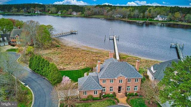712 Riverside Pines Ct, Salisbury, MD 21801 - view from above of property featuring a large body of water