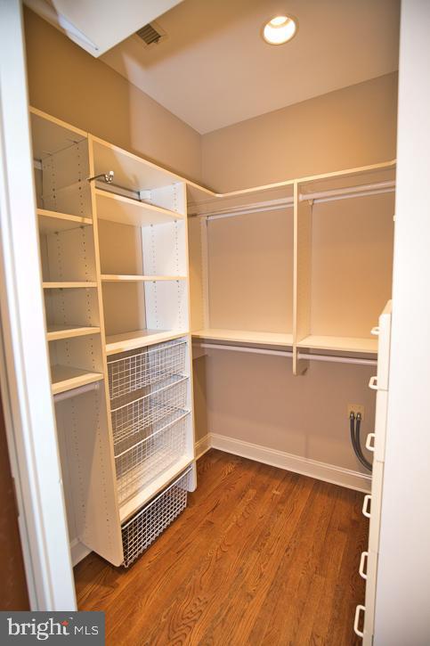 712 Riverside Pines Ct, Salisbury, MD 21801 - walk in closet featuring wood finished floors