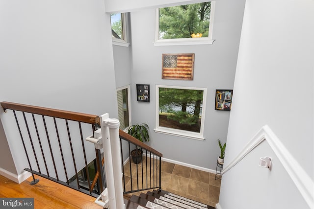 14 Cedar Ct, Flemington, NJ 08822 - stairs with baseboards and a high ceiling