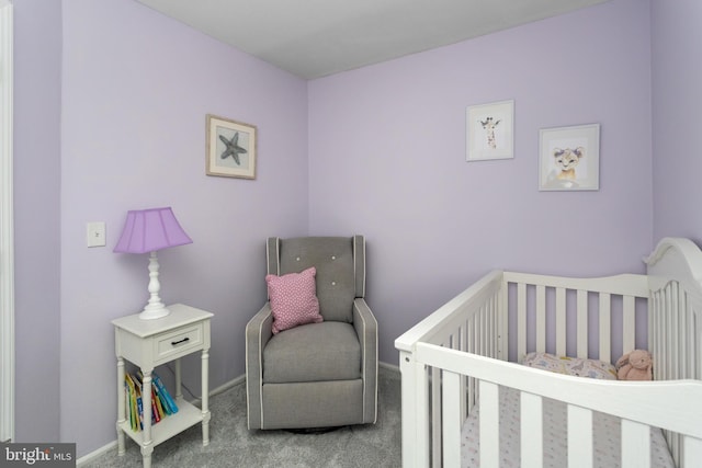 14 Cedar Ct, Flemington, NJ 08822 - carpeted bedroom featuring a crib and baseboards