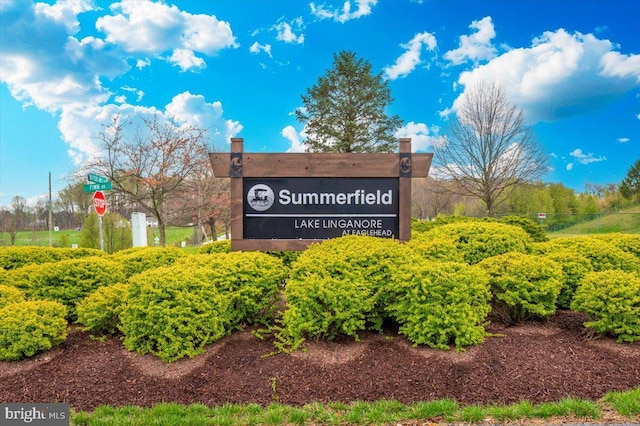 view of community / neighborhood sign