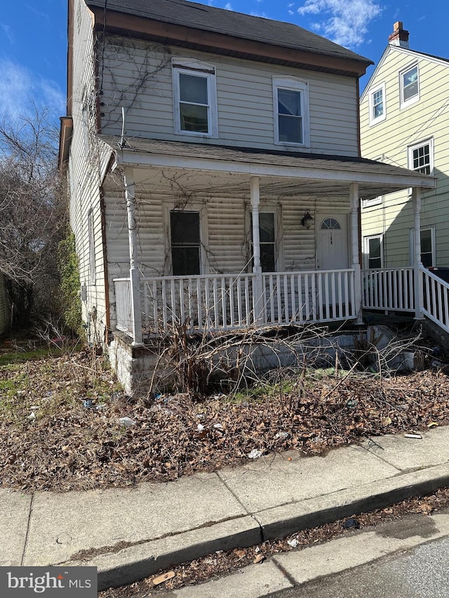 106 W Harmony St, Penns Grove, NJ 08069 - view of front of home featuring covered porch