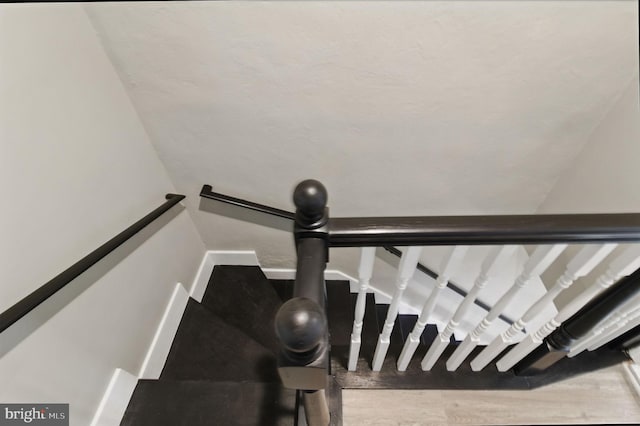 view of stairway