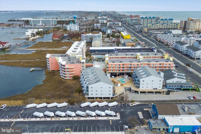 5401 Coastal Hwy Unit 306, Ocean City, MD 21842 - aerial view with a water view and a view of city