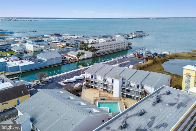 5401 Coastal Hwy Unit 306, Ocean City, MD 21842 - birds eye view of property featuring a water view