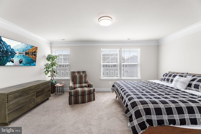12435 Sea Oaks Ln Unit 3, Berlin, MD 21811 - bedroom featuring ornamental molding, baseboards, carpet flooring, and visible vents