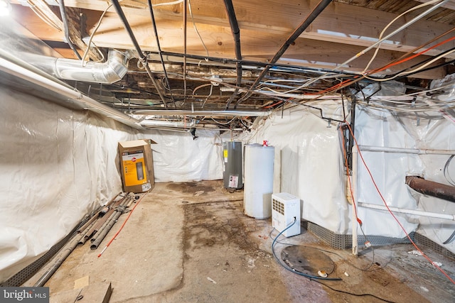 1529 E Berks St, Philadelphia, PA 19125 - unfinished basement featuring water heater