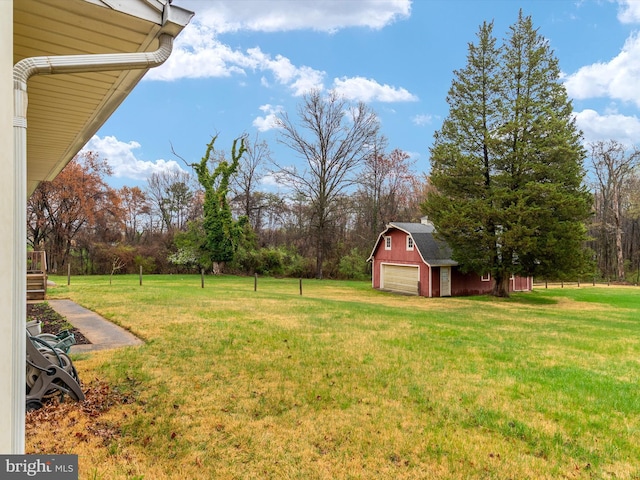 7147 Ohio Ave, Hanover, MD 21076 - view of yard with a garage and an outbuilding