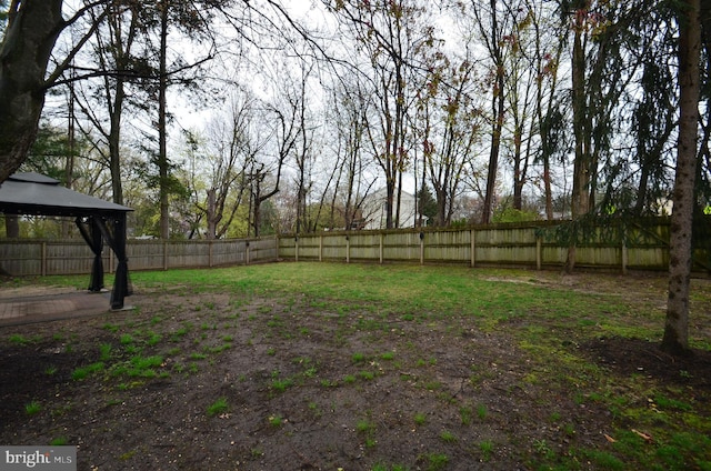 49 Wallace Rd, Princeton Junction, NJ 08550 - view of yard with a fenced backyard and a gazebo