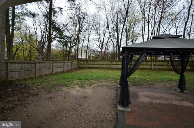 49 Wallace Rd, Princeton Junction, NJ 08550 - view of yard featuring a fenced backyard and a gazebo