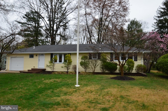 49 Wallace Rd, Princeton Junction, NJ 08550 - ranch-style home with a garage and a front yard