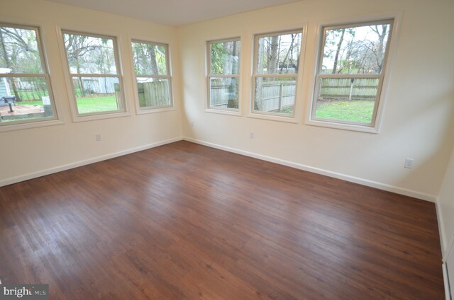 49 Wallace Rd, Princeton Junction, NJ 08550 - empty room featuring baseboards and dark wood finished floors