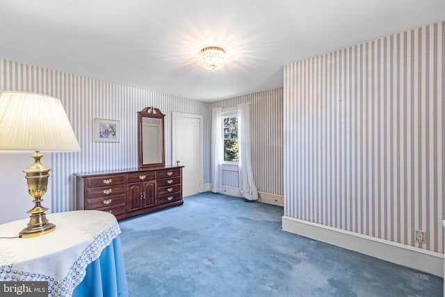 28 Ambler Rd, Cherry Hill, NJ 08002 - bedroom featuring wallpapered walls and carpet flooring