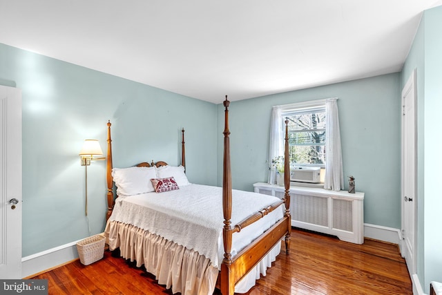 28 Ambler Rd, Cherry Hill, NJ 08002 - bedroom featuring wood finished floors, baseboards, and radiator