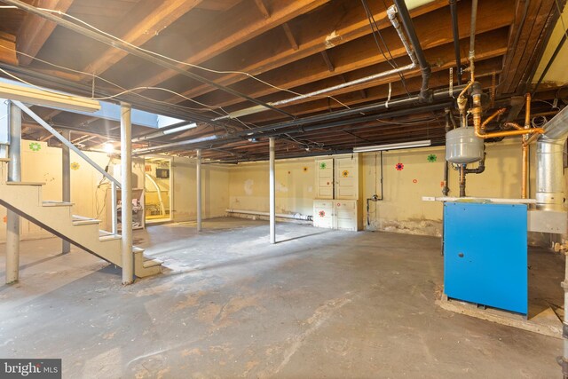 28 Ambler Rd, Cherry Hill, NJ 08002 - unfinished below grade area featuring stairs