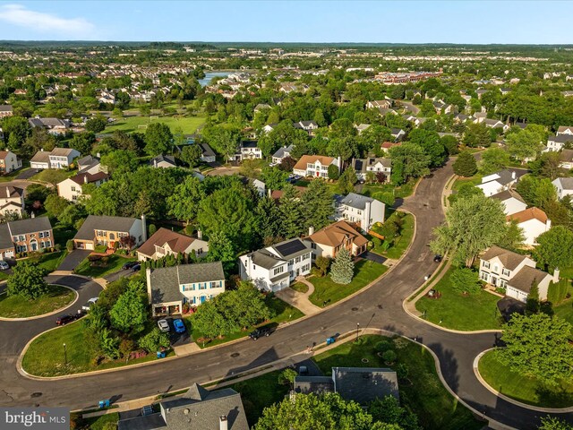 bird's eye view featuring a residential view
