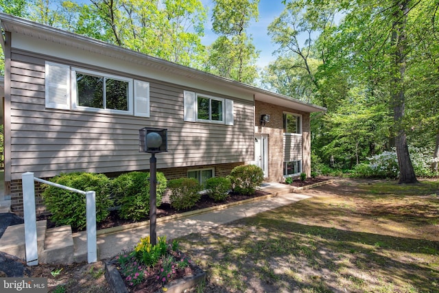 view of bi-level home