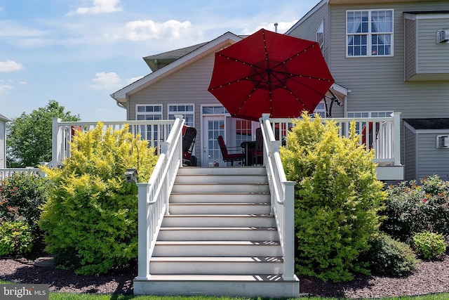 158 Mccormick Dr, Port Deposit, MD 21904 - rear view of property with stairway and a deck