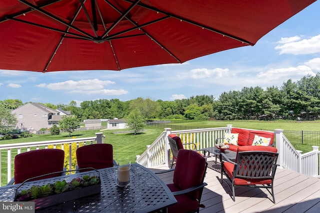 158 Mccormick Dr, Port Deposit, MD 21904 - wooden terrace featuring outdoor dining area and an outdoor hangout area