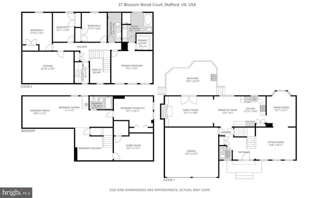 37 Blossom Wood Ct, Stafford, VA 22554 - view of layout