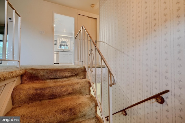 view of staircase