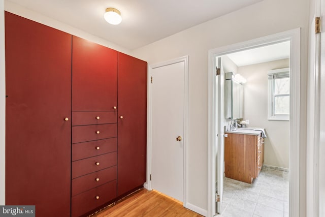 interior space with baseboards