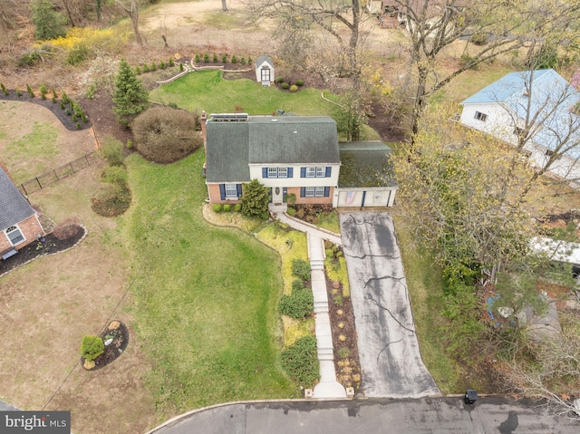 birds eye view of property