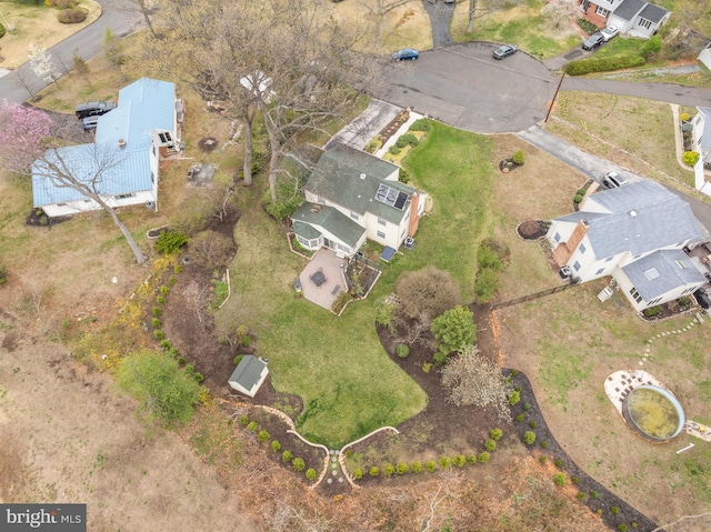 birds eye view of property featuring a residential view