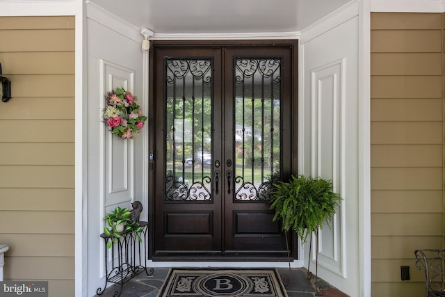 21 Robin Rd, Moorestown, NJ 08057 - view of exterior entry with french doors