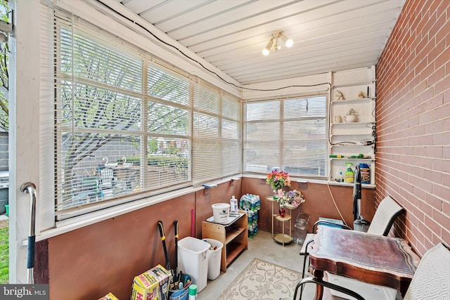 view of sunroom